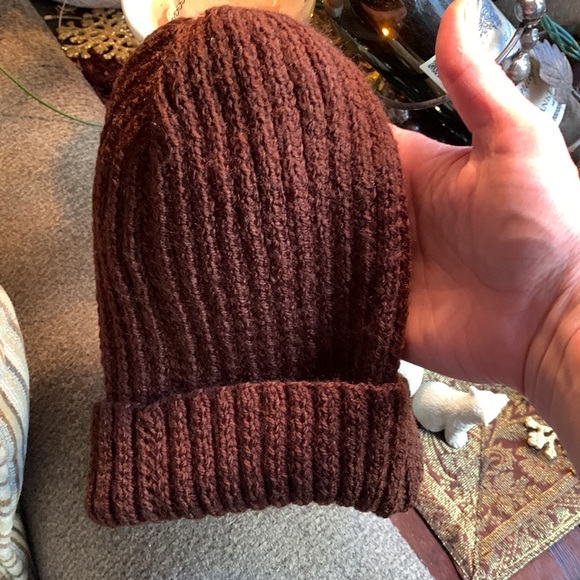 100% HANDMADE soft wool hat / Beanie convertible - Picture 5 of 5